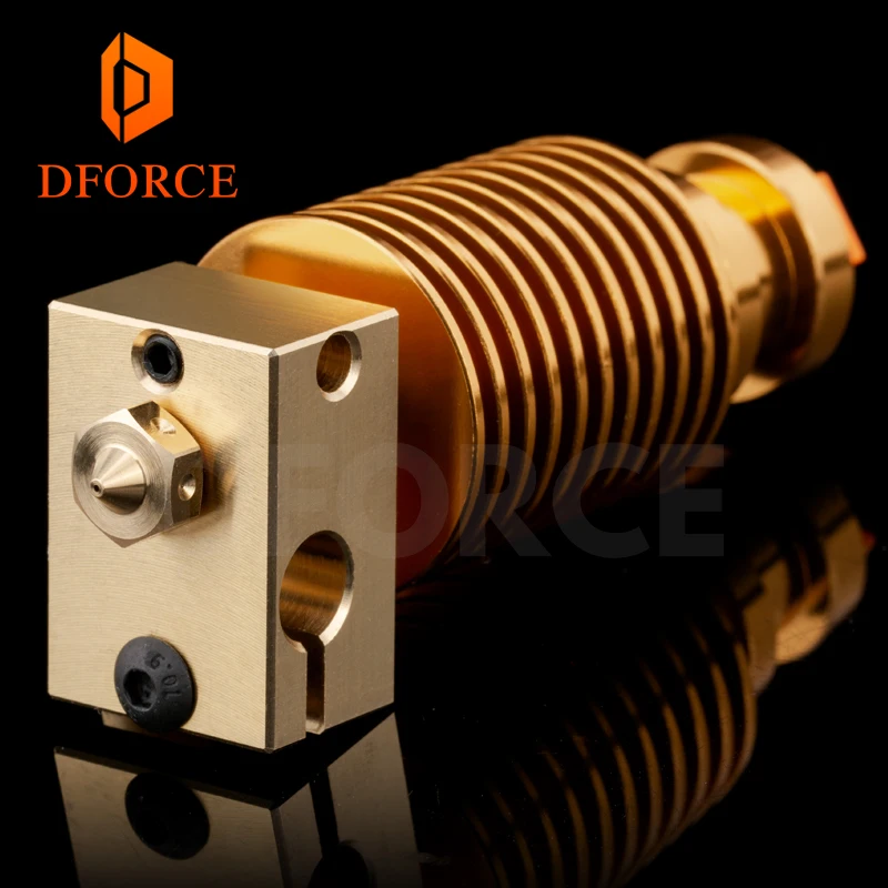 HQ золото радиатора v6 медный нагревательный блок hotend J нагревательная головка