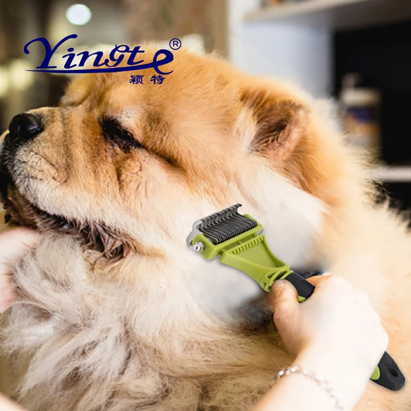 Двусторонняя Расческа для домашних питомцев профессиональная расческа кошек и