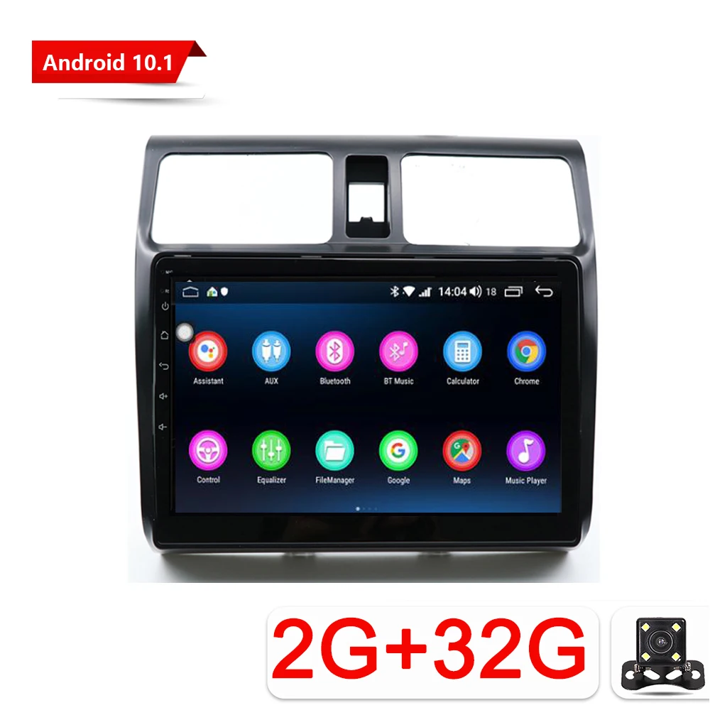 Автомагнитола на Android 10 1 с GPS навигацией для Suzuki Swift 2005 2006 2007 2008 2009 2010 автомобильный