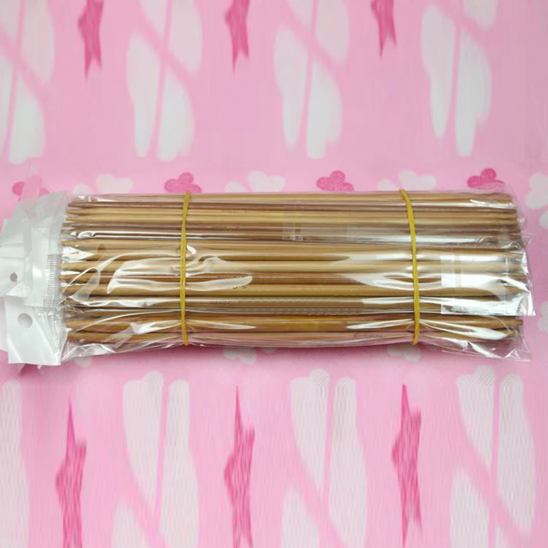 75x Смешанные 20 см двойные остроконечные вязальные спицы из карбонизированного