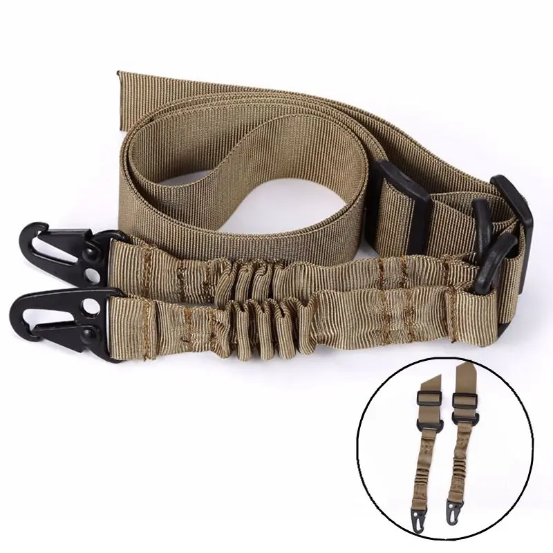 Тактический 2 точечный ремень для ружья страйкбола банджи винтовки аксессуары