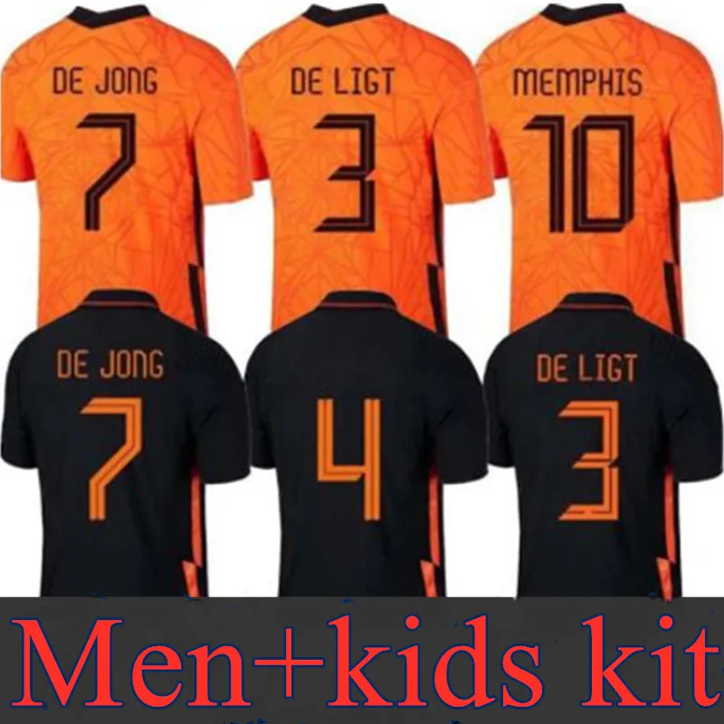 

Netherlands men's games version of the football fan version t shirt 20 21 persie kids male kit