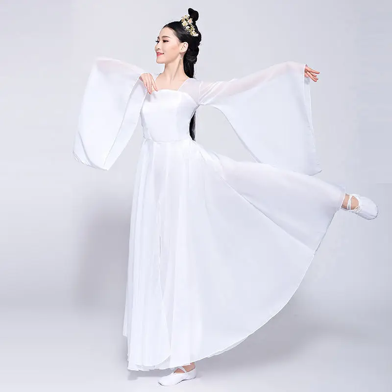 Классическое платье для народного танца элегантное китайское ханьфу взрослых
