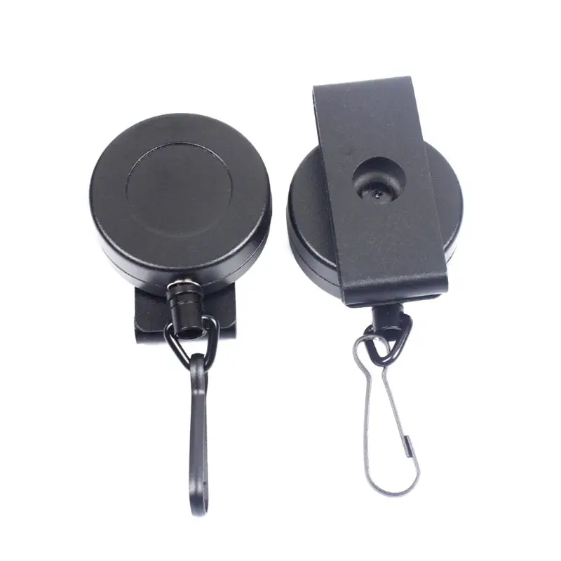 

6cm/2.36\" Telescopic Steel Wire Rope Key Anti Lost Tool With Carabiner Secure Belt Buckle fishing tool