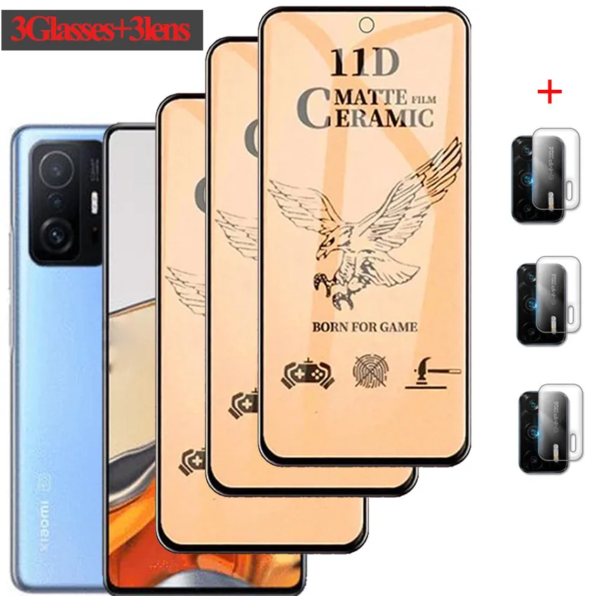 

Matte Film For xiaomi mi10t mi 11t pro Camera Len Screen Protectors xiomi mi11 t pro xiaomi mi 11t Ceramic Protective Glass Film