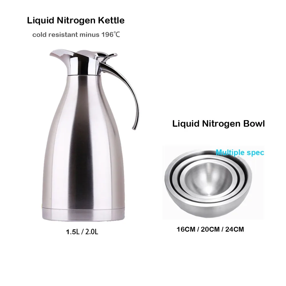 Профессиональный жидкий азот чайник бак 1.5L 2L морозостойкий для минус 196