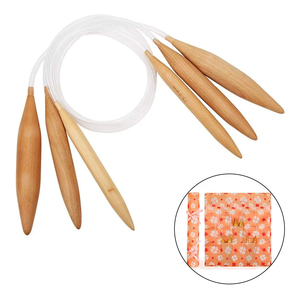 Набор круглых спиц для вязания 3 шт. большие спицы сделай сам с сумкой хранения и