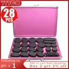 Набор для массажа Hot Stone с нагревателем, для снятия стресса, боли в спине, уход за здоровьем, акупрессура, лава, базальтовые камни для здравоохранения