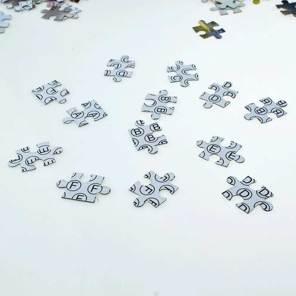 

Thick Paper 1000Pcs Jigsaw Puzzles Luminous World Adults Children Toys Home Decoration Assembling Collectible Puzzle Toys