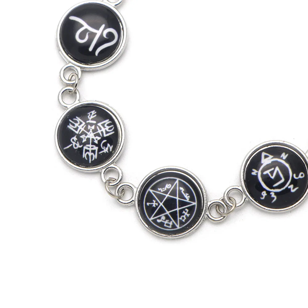 ZF2759 1PCS Cool Jewelry TV Show Supernatural Rune Handmade Amulet Bracelets Gifts For Child Friend |