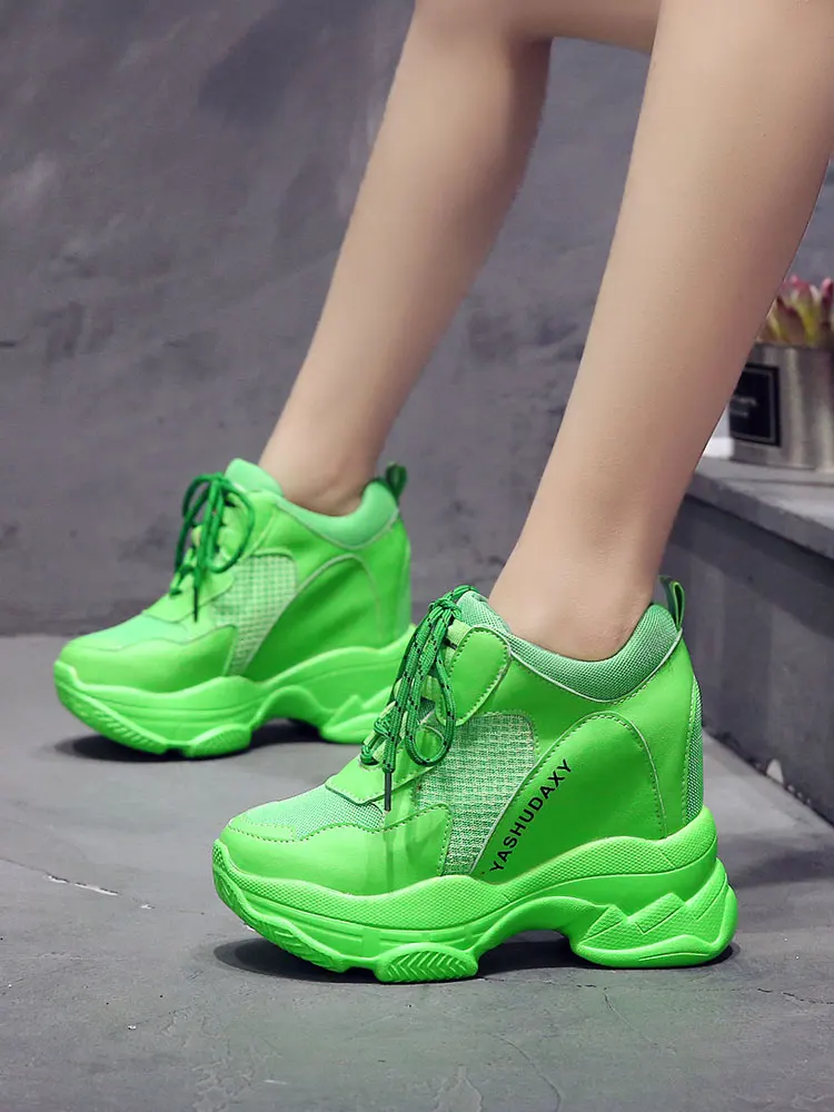 Женская модная спортивная обувь на высоком каблуке|Туфли| |