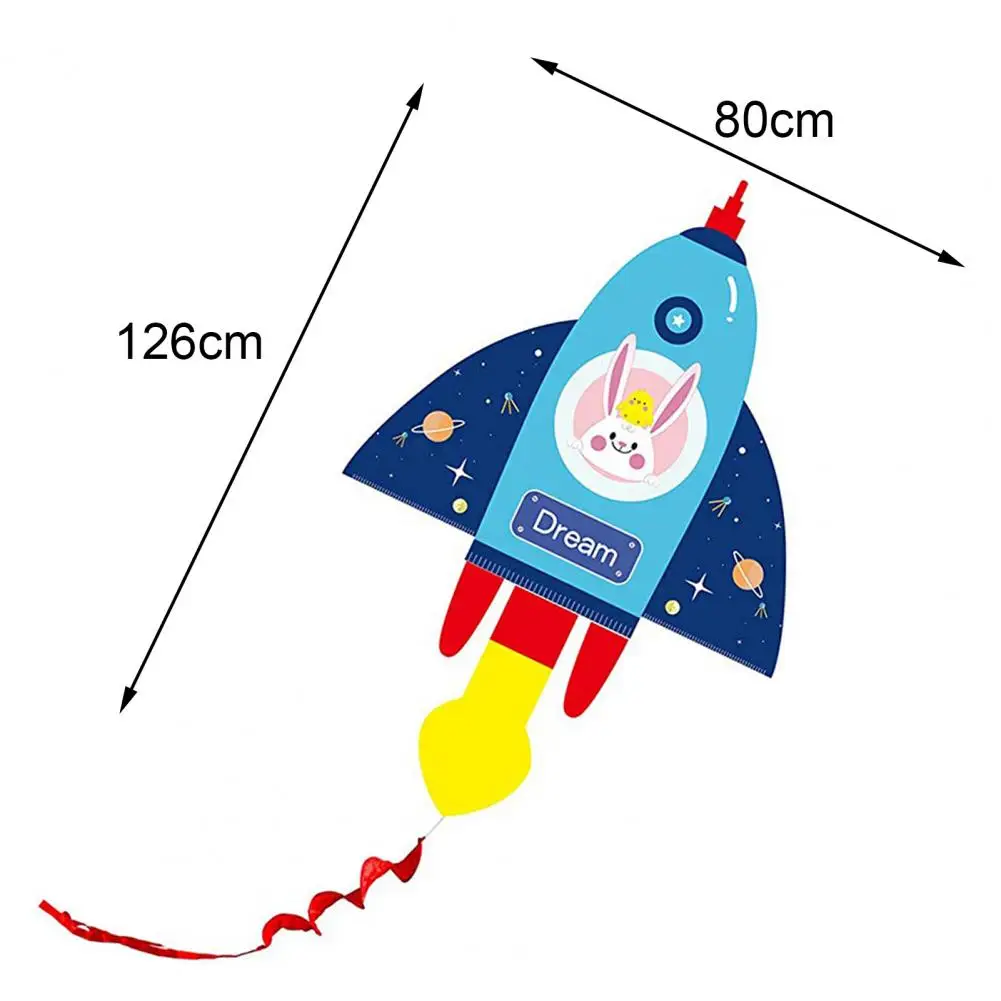 

1.26m Kite Large Colorful Rainbow Kite Long Tail Beautiful Novelty Fabric Cartoon Cute Toys Kite for Children