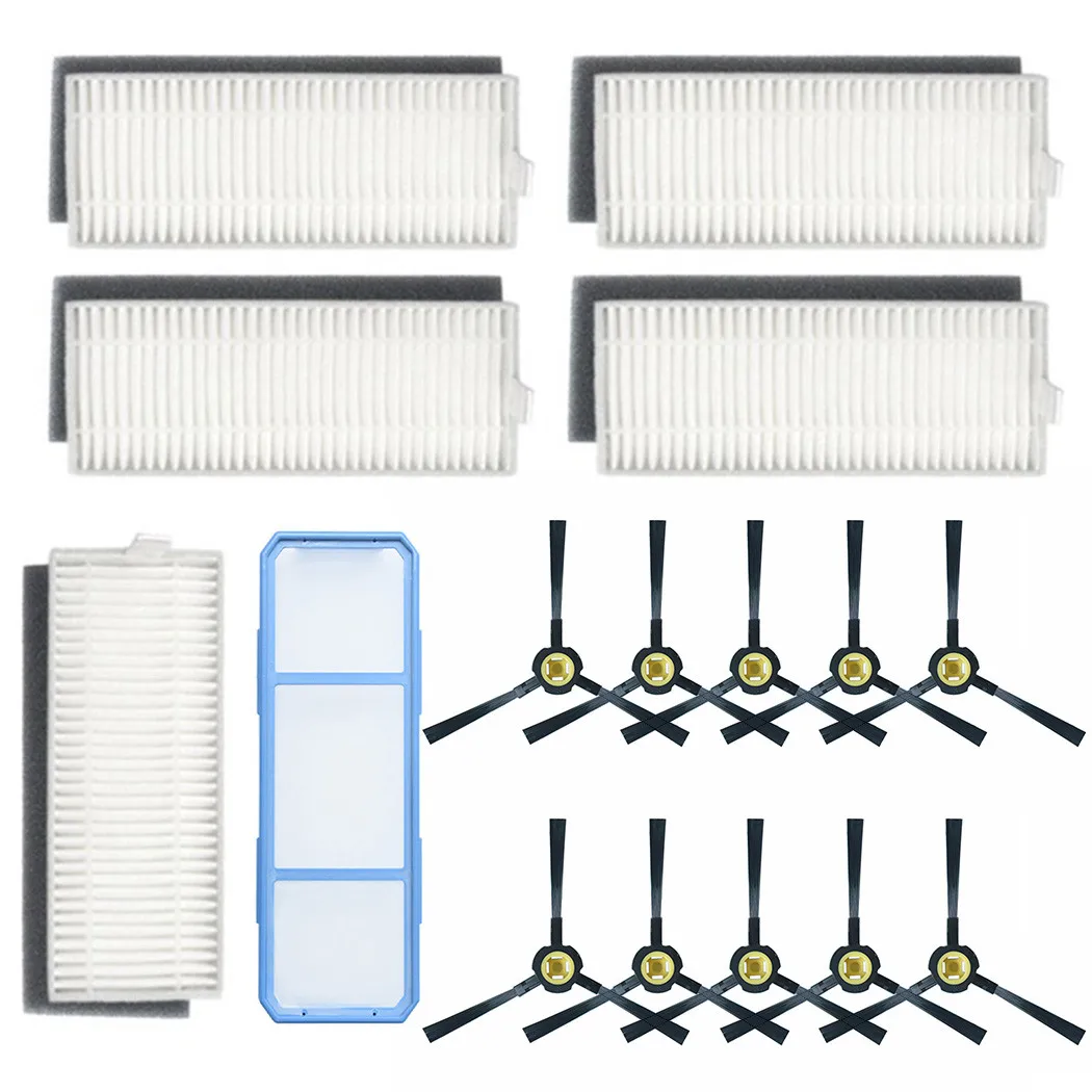 

Suitable For Ilife A80 Plus Sweeper Accessories 5 Filters + 10 Side Brushes + 1 Primary Effect Net For Cleaning In Stock