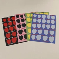 ins irregular color love cute stickers korean ins waterproof diy collage sealing paster notebook kawaii decorative sticker