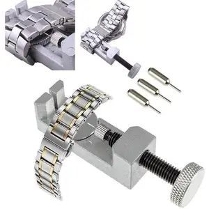 9pcsset metal durable adjustable watch band link remover pin wrist strap repair tool wearable devices accessories free global shipping