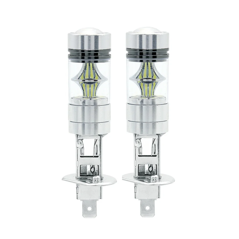 

Для светодиодный к светодиодных автомобильных противотуманных фар H1 12 В 20 SMD 3030 светодиодные автоматические фары DRL Лампа 6000 K
