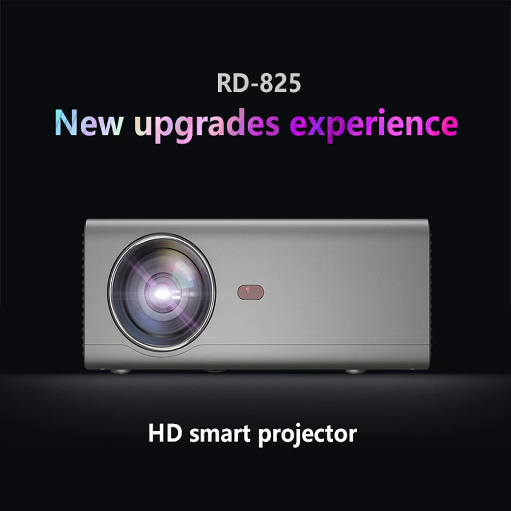 Original Design RD-825 HD Smart Projector Automatic Electrical Keystone Correction Higher Brightness 1280*720 Home LED | Электроника