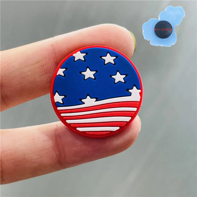 1 шт. США американская любовь в форме сердца подвеска для обуви аксессуары Черный