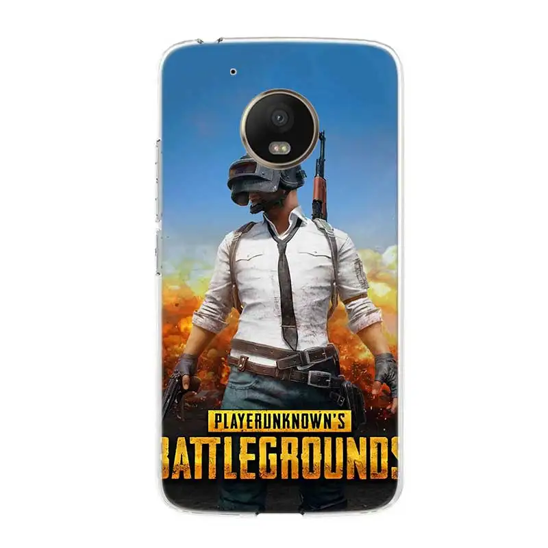 Game Pubg Painted Bumper Soft Fashion Comic Phone case For Motorola MOTO G7 G6 G5S G5 E6 E5 E4 Plus power G4 Play Cover |