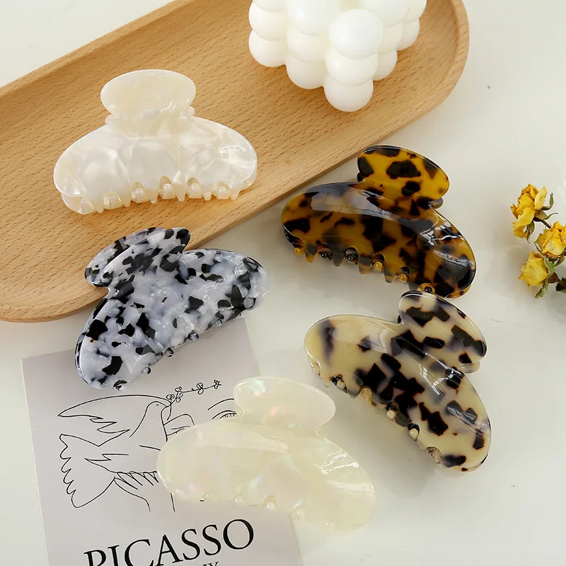 

2022 уксусная искусственная черепаха ракушка украшение для волос для девушек Большой универсальный темпераментный зажим для когтей модные а...