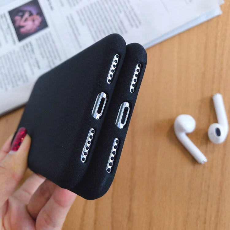 Черный матовый чехол для телефона Xiaomi Mi 6 8 9 se note 3 10 11 a1 a2 a3 mia1 mia2 mia3 lite pocophone F1