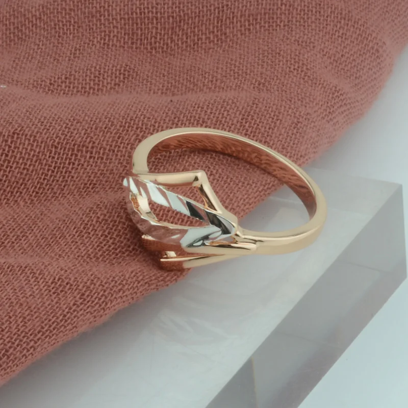 FJ 12 мм Новинки для женщин 585 розовое золото Цвет белого цвета в виде