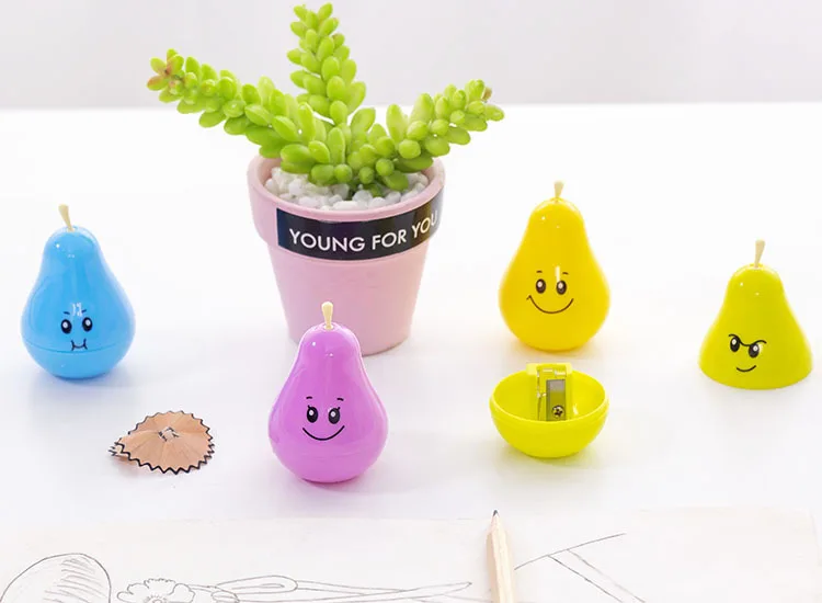 1 шт. Милая kawaii креативная большая груша точилка для карандаша точилка для карандашей студенческие канцелярские принадлежности школьная Sffice поставка