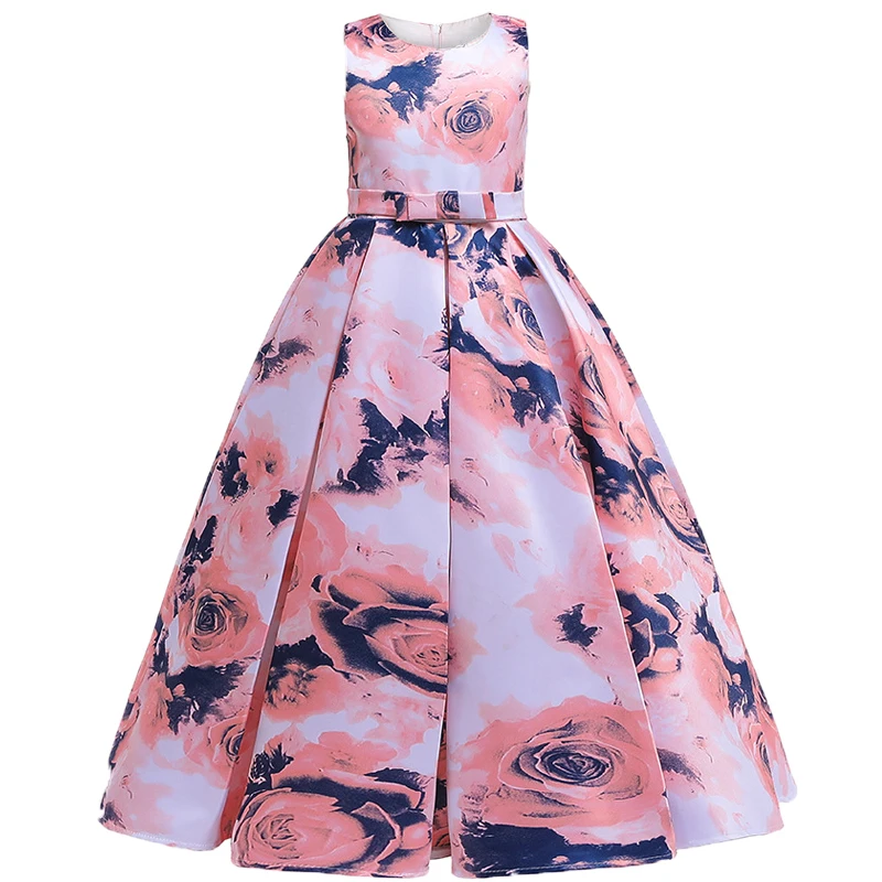 Платье детское вечернее с цветами на свадьбу или вечеринку | Детская одежда и