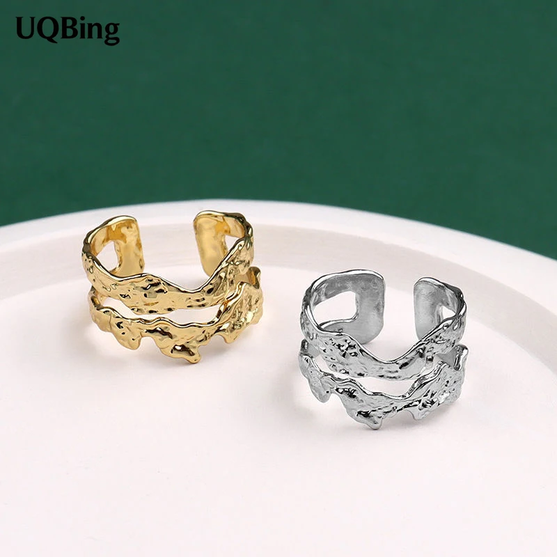 

Женское Двухслойное кольцо из серебра 925 пробы