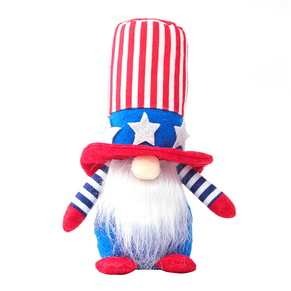 

American Day Faceless Doll Gnome Doll Plush Elf Dwarf President Election Doll Ornament Handmade Plush Faceless Decoration