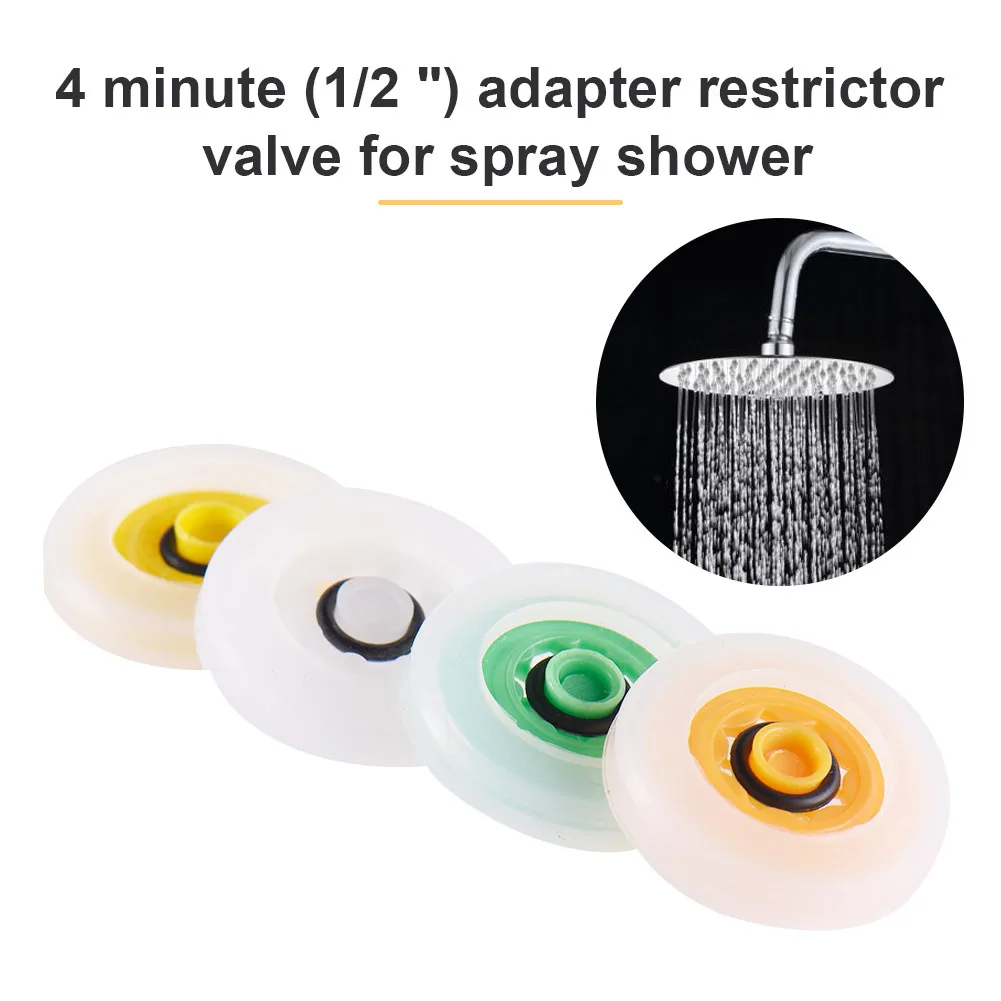 

4Pcs/Set Shower Head Flow Control Valve Set Water Saver Device Flow Reducer Limiter For HA Spray Shower #W0