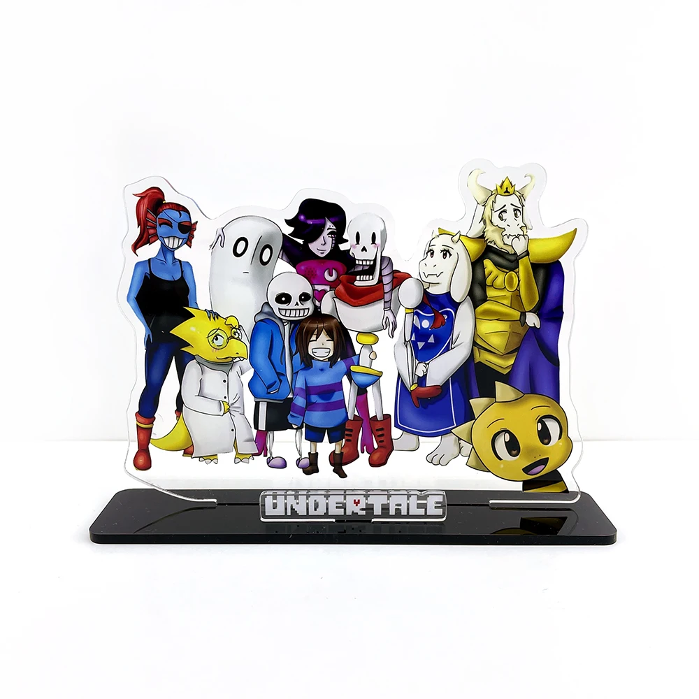 Undertale фриск Sans Papyrus Toriel Undyne Alphys Mettaton HM фигурка на акриловой подставке модель