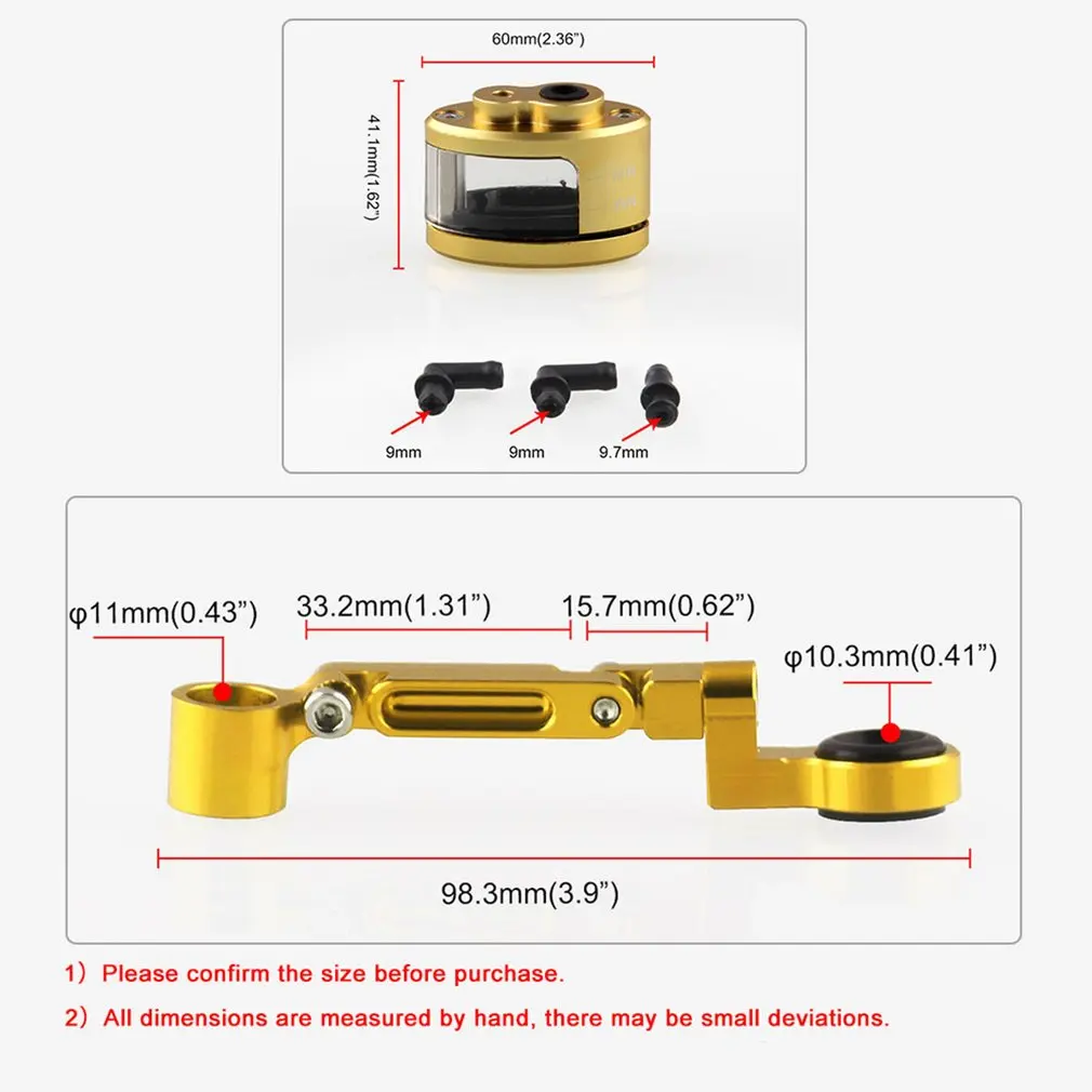 Cnc Brake Clutch Master Cylinder Fluid Reservoir Tank Oil Cup Motorcycle Prevent Leakage Smooth Surface |