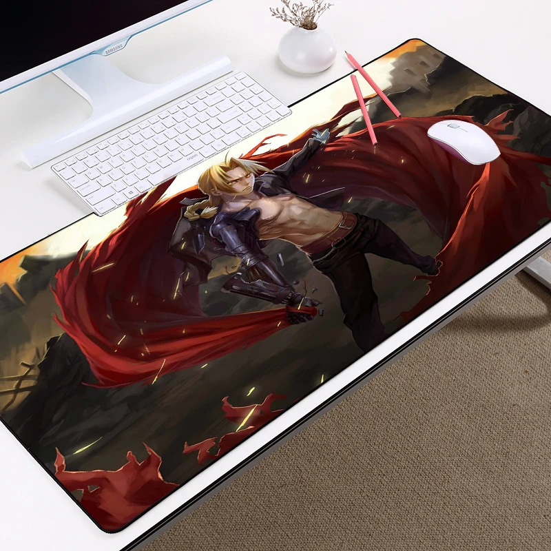 Fullmetal Alchemist Pad on The Table Gaming Computer Carpet for Office Mouse Mat Xxl Rug Pc Gamer Mats Deskpad | Компьютеры и офис