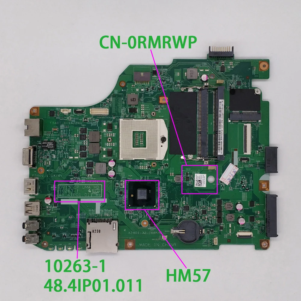 CN 0RMRWP 10263 1 488.4ip01. 011 HM57 для Dell V1540 1540 материнская плата ноутбука|Материнские платы