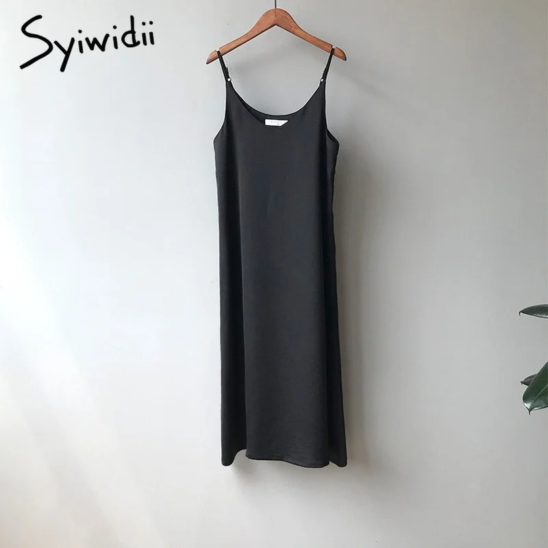 Женское шифоновое платье на бретелях-спагетти Syiwidii вечерний роскошный сарафан