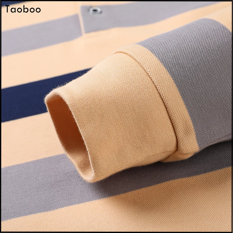 Taoboo 2022 новая рубашка поло в деловом стиле мужская одежда с длинным рукавом