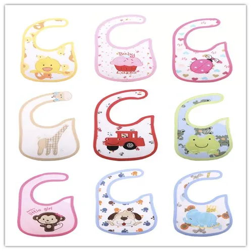 3 шт./лот Смешанные продажи хлопковые детские нагрудники водонепроницаемые