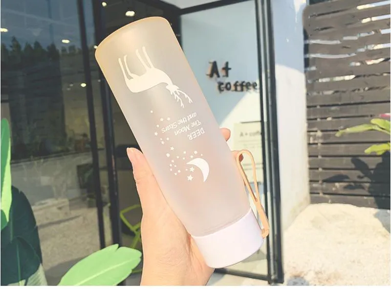 560 мл мультяшная пластиковая бутылка для воды Портативные велосипедные дорожные