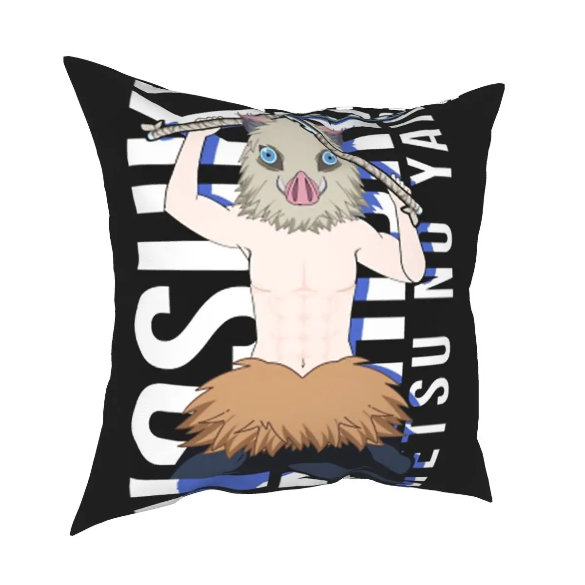 

Inosuke Hashibira Demon Slayer Cushions for Sofa Custom Cushion Covers Decorative Throw Pillows Cover floor pillow for sofa home