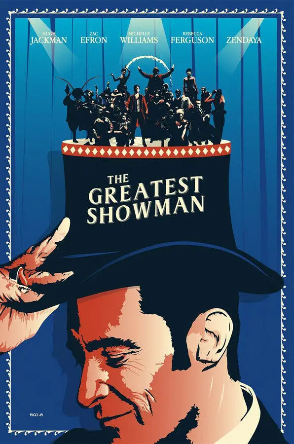 F054 The Greatest Showman музыкальный 2017 США кино комикс покрытие шелковое Искусство