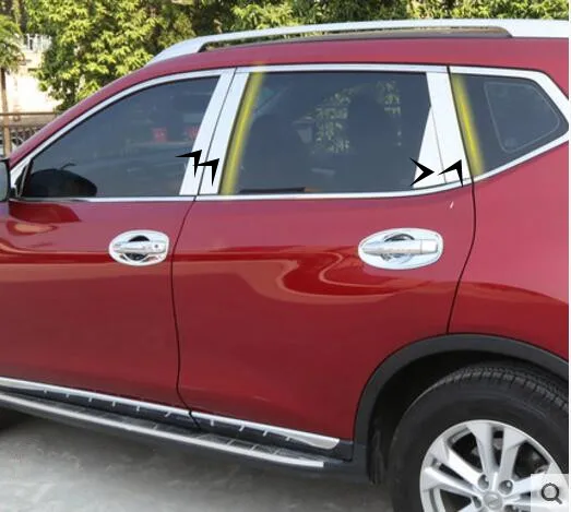 Отделка из нержавеющей стали для автомобиля с полным окном 6 шт./8 шт. Подходит Nissan