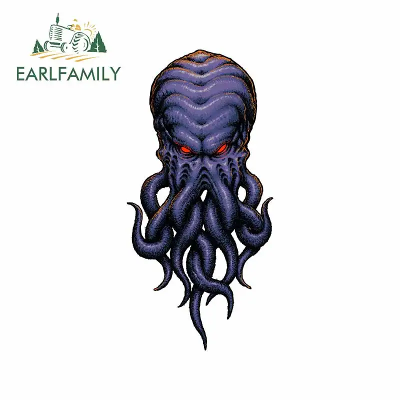 EARLFAMILY 13 см x 11 4 для Cthulhu наклейки на тонкие автомобили мотоциклетная наклейка из