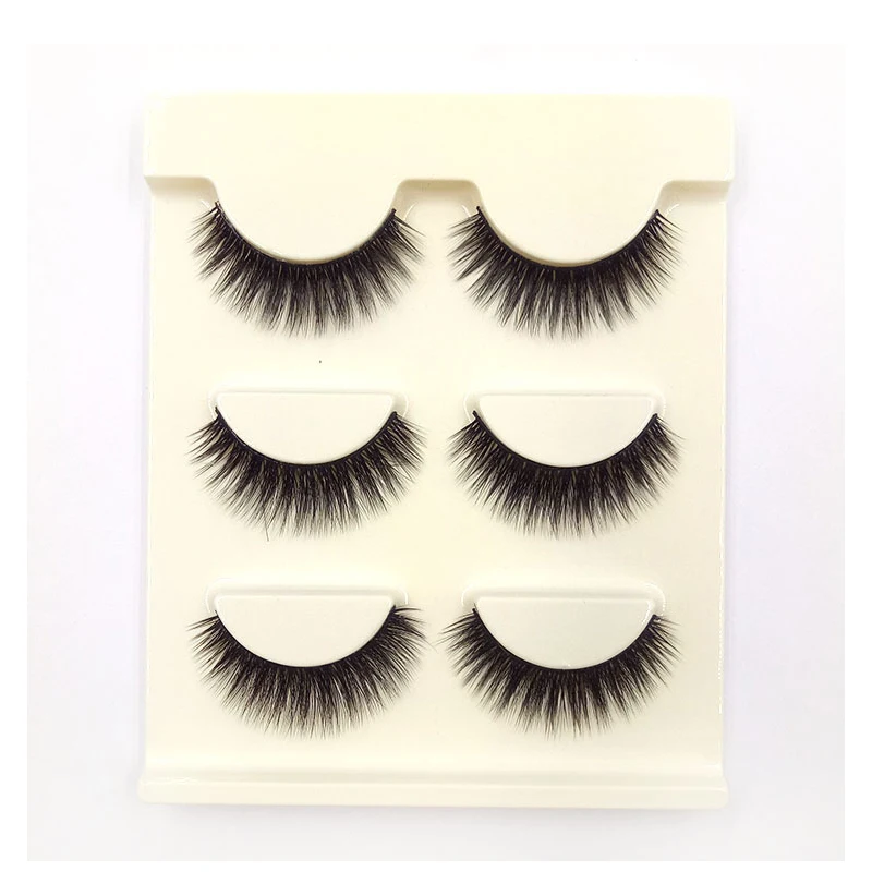 

3 Pairs 3D Eyeliner Eyelash Set Cosmetics Makeup Beauty Magnetic False Eyelashes Lashes