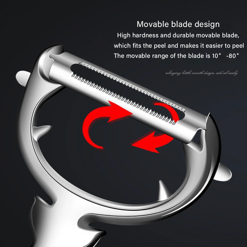 Нож для чистки фруктов и овощей бытовой кухонный инструмент из цинкового сплава