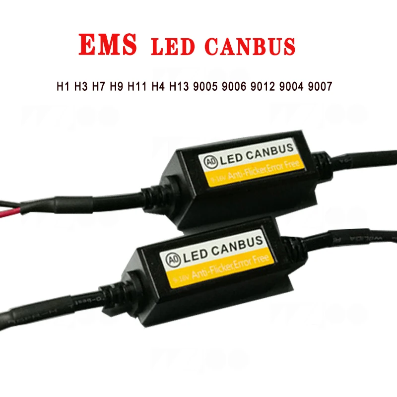 H1 H3 H4 H7 LED декодер фары CAN BUS EMC предупреждающий компенсатор конденсатор резистор с