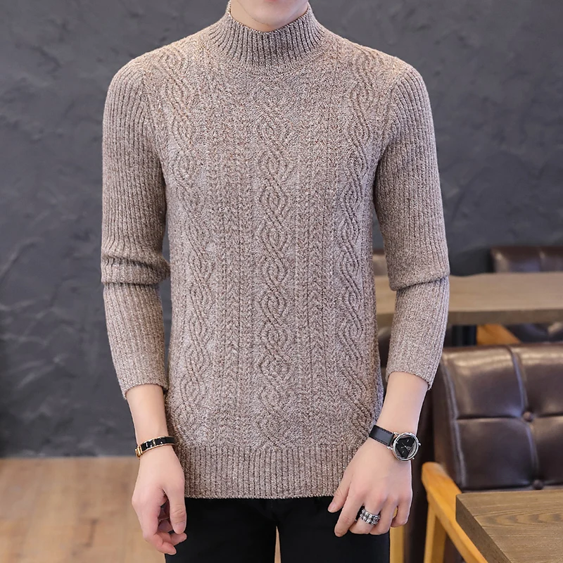 Повседневный мужской свитер теплый 4 цвета 2XL-M Осень-зима Новый брендовая модная