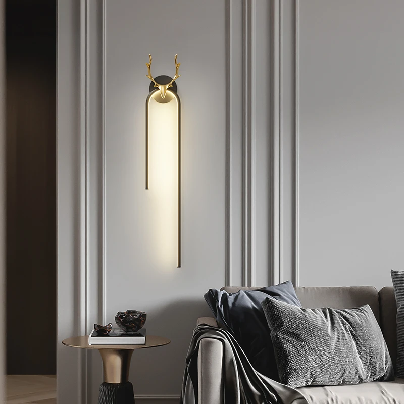 

Nordic Modern Minimalist Bedroom Bedside LampLiving Room Background Wall Lamp Aisle Corridor Lamp Staircase Decorative Wall Lamp