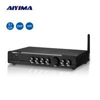 aiyima audio a9 hifi subwoofer amplifier 100w 5 1 surround sound coax opt home theater amp bluetooth 5 0 aptx hd dsp ldac