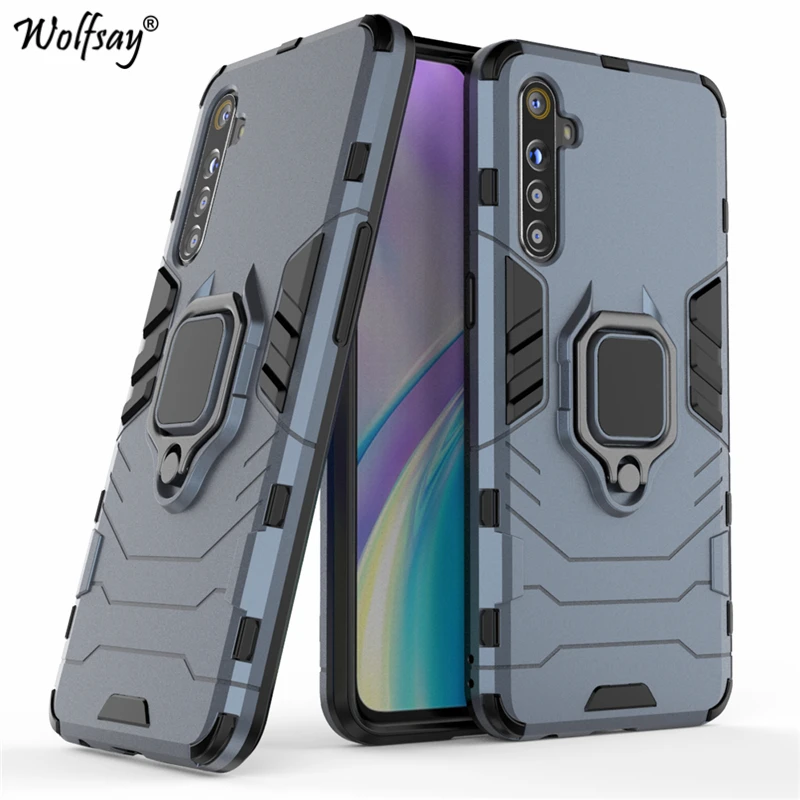 Для Realme XT чехол противоударный защитный металлический держатель для пальца чехол для телефона для Realme XT X2 защитный чехол Realme XT X2 K5 730G